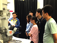 Mainland participants learn about laboratory operations from their host professor